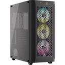 CORSAIR 480T RGB AIRFLOW MIS TOWER BLACK (TEMPERED GLASS SIDE WINDOW) ATX GAMING DESKTOP CASE